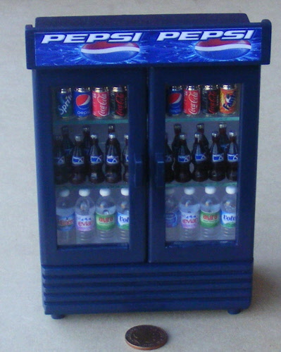 2 Cup of Pepsi with Ice Take Away Dollhouse Miniatures Food Soft Drink Beverages