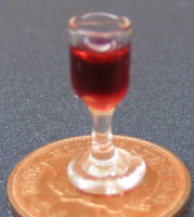 Dolls House Miniature Drinking Glasses