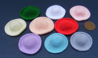 dolls-house-miniature hats - crochet all