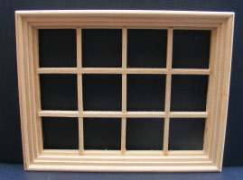 dolls-house-miniature window frame 12 georgian