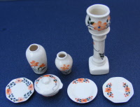 dolls-house-miniature-orange-floral-ceramics