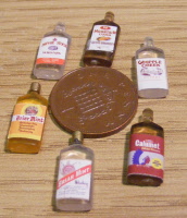 6 spitit bottles