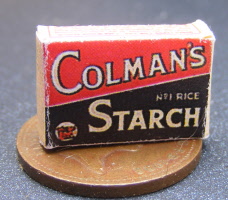 a dolls house miniature colmans starch