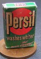 a dolls house miniature persil packet