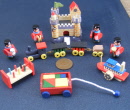 a dolls house miniature set of toys
