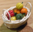 bell peppers mixed in basket