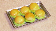 cheese rolls in a tray
