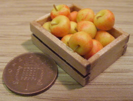 crate of gala apples