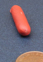 dolls house miniature a salami red