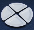 dolls house miniature ceramic quarter plate 4 c14