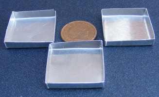 dolls-house-miniature accessory s s tin trays