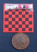 dolls-house-miniature board games draughts