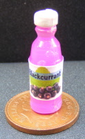 dolls-house-miniature bottle blackcurrant juice