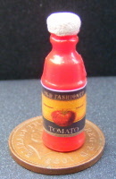 dolls-house-miniature bottle old fashioned tomato juice