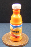 dolls-house-miniature bottle orange juice