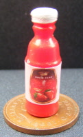 dolls-house-miniature bottle strawberry juice