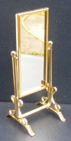 dolls-house-miniature brass mirror