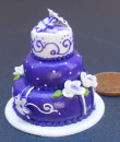 dolls-house-miniature cake wedding e