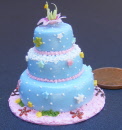 dolls-house-miniature cake wedding zb