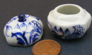 dolls-house-miniature ceramic blue & white jar 2
