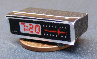 dolls-house-miniature clock radio