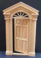 dolls-house-miniature door & portico 081