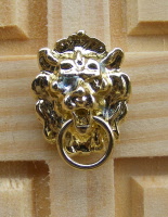 dolls-house-miniature door knocker polished