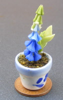 dolls-house-miniature flowers foxglove p blue