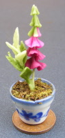 dolls-house-miniature flowers foxglove p purple