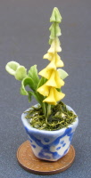 dolls-house-miniature flowers foxglove p yellow