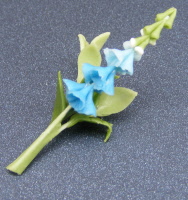 dolls-house-miniature flowers foxglove s light blue