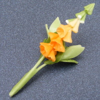 dolls-house-miniature flowers foxglove s orange