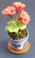 dolls-house-miniature flowers geranium p orange