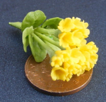 dolls-house-miniature flowers geranium s yellow