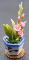 dolls-house-miniature flowers gladioli p pink