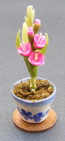 dolls-house-miniature flowers gladioli p purple
