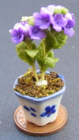dolls-house-miniature flowers hydrangea p mauve