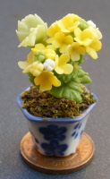 dolls-house-miniature flowers hydrangea p yellow