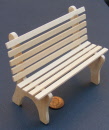 dolls-house-miniature garden bench 231