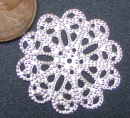dolls-house-miniature metal doily a