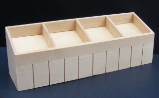 dolls-house-miniature natural finish counter 254