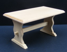 dolls-house-miniature natural finish table k74