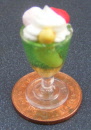 dolls-house-miniature plastic sundaes green