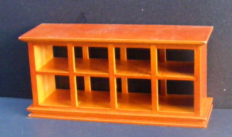 dolls-house-miniature walnut counter 134w