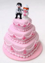 dolls-house-miniature wedding cake m