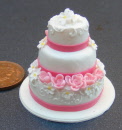 dolls-house-miniature wedding cake s