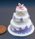 dolls-house-miniature wedding cake y