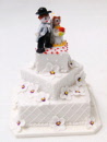 dolls-house-miniature wedding cake zc
