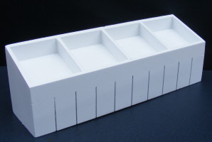 dolls-house-miniature white painted counter 254wh
