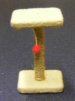 dolls-house-miniature-1-a-cat-& tan-scratching-post
